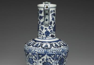 图片[2]-Ewer with flowers decoration in underglazed blue, Ming dynasty, Yongle reign (1403-1424)-China Archive